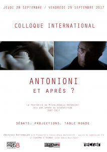 Colloque Antonioni et après ? @ Archives Nationales | Pierrefitte-sur-Seine | Île-de-France | France