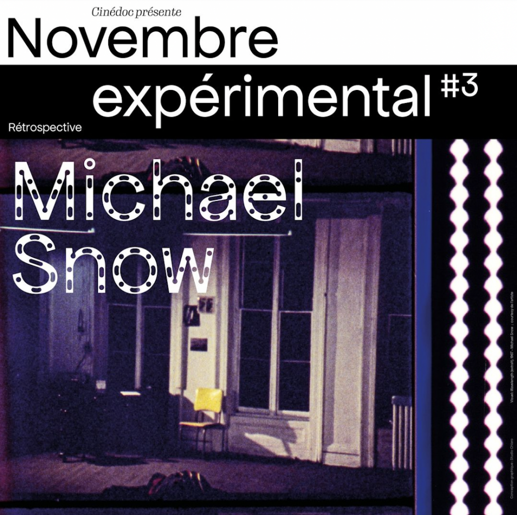 Consacrée à Michael Snow, cette troisième édition de Novembre Expérimental propose, du 15 au 26 novembre, une rétrospective de plus d’une vingtaine de ses films réalisés de 1956 jusqu’à 2019, un colloque et une exposition de cet artiste protéiforme majeur.